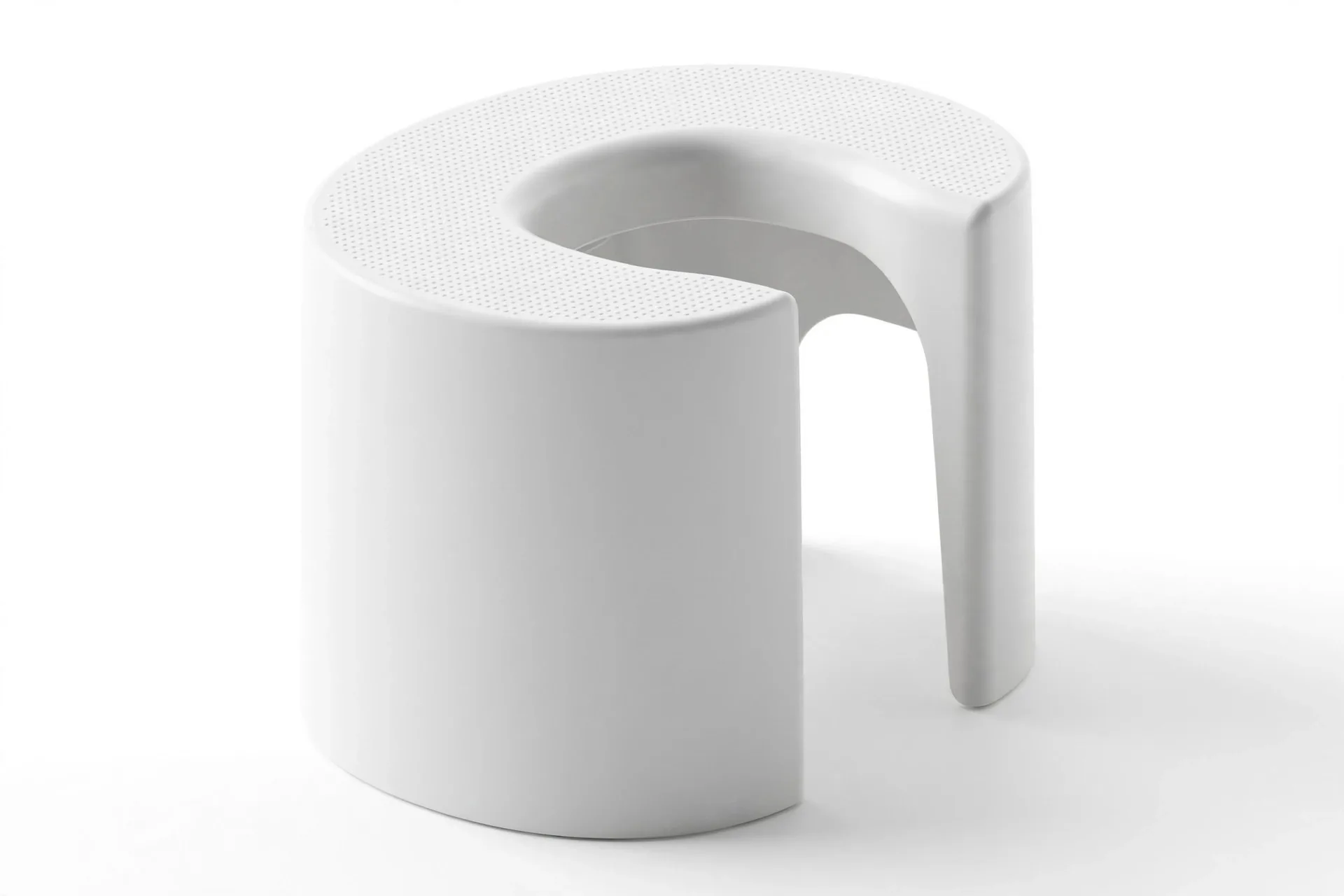 SquatEase Original 9-inch toilet stool — tall white bathroom posture stool for comfort-height toilets